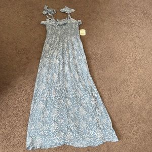 Altard State Maxi Dress Blue Flower NWT